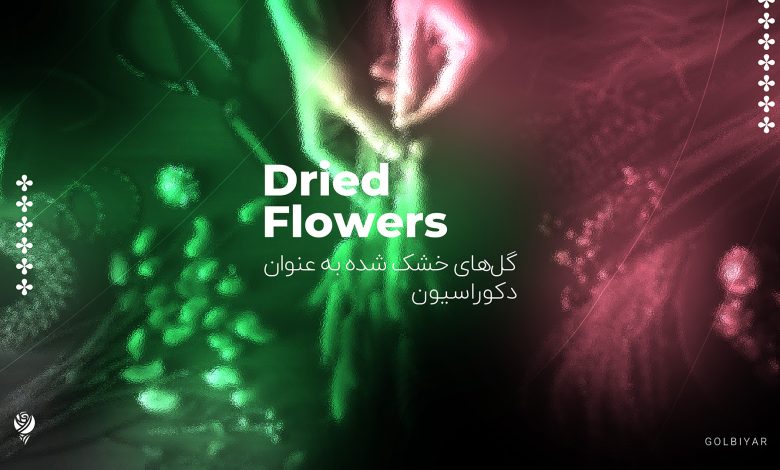 استفاده از گل خشک در دکوراسیون